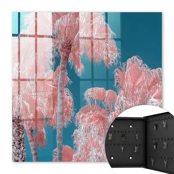 Key box for home Tropical composition with blue background