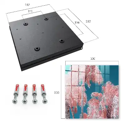 Key box for home Tropical composition with blue background