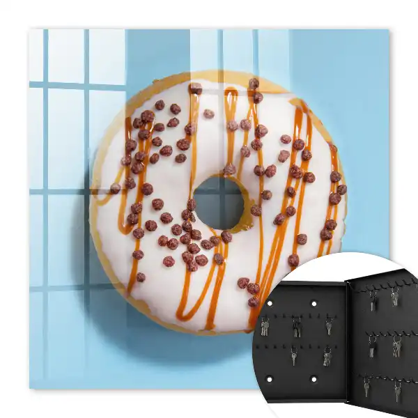 Decorative key box Sweet temptation with blue background