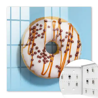 Decorative key box Sweet temptation with blue background