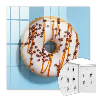 Decorative key box Sweet temptation with blue background