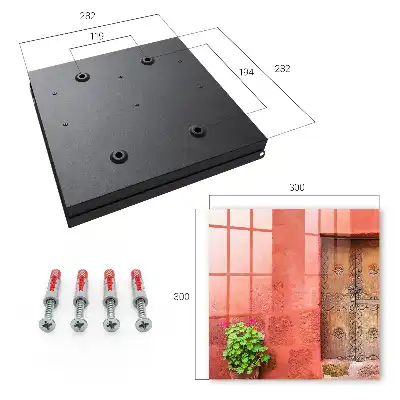 Key cabinet Red facade wooden door