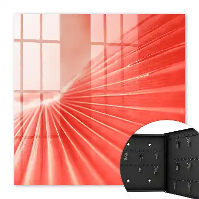 Wall mounted key cabinet The energy of color