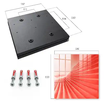 Wall mounted key cabinet The energy of color