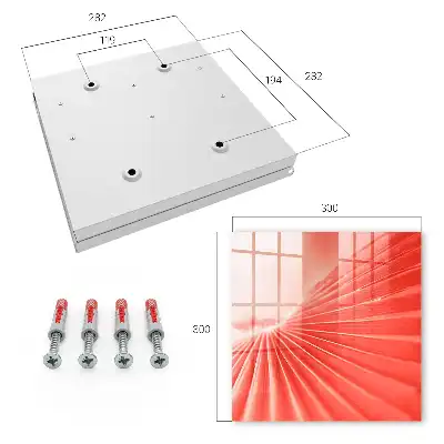 Wall mounted key cabinet The energy of color