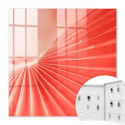 Wall mounted key cabinet The energy of color