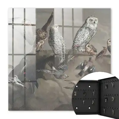 Key cabinet Birds on a picturesque rock