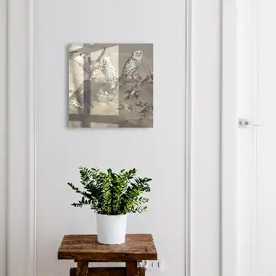 Key cabinet Birds on a picturesque rock