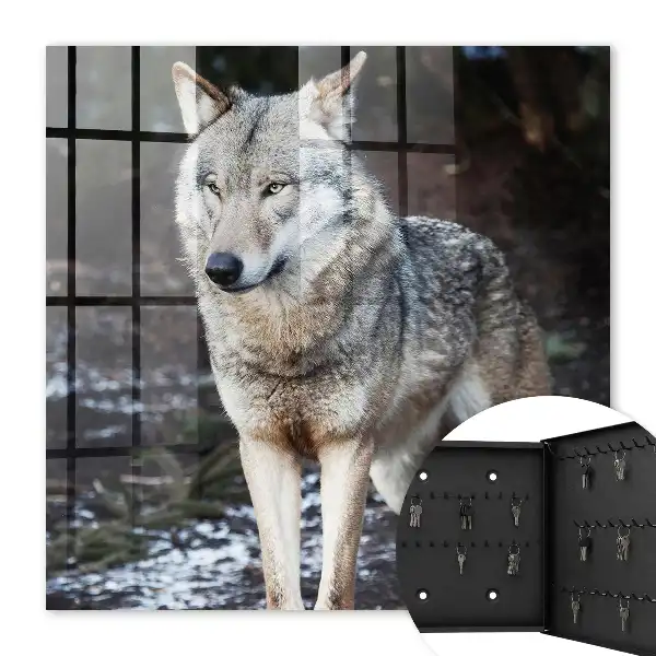 Key box for home A wolf in a forest full of contrasts