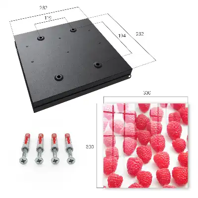 Decorative key box Pink raspberries in the light background
