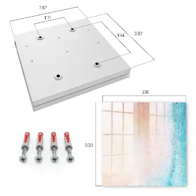 Wall mounted key box Pastel texture gradient structure
