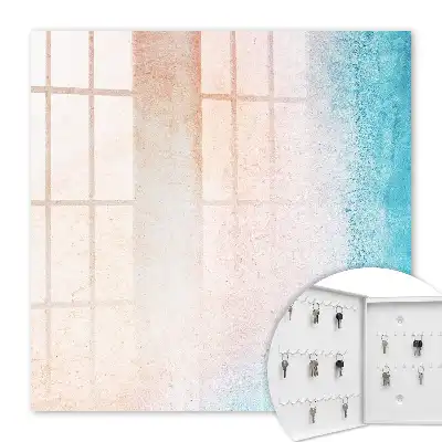 Wall mounted key box Pastel texture gradient structure