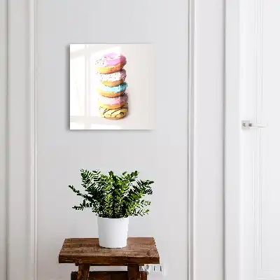 Key cabinet Colorful doughnuts of a tasty composition