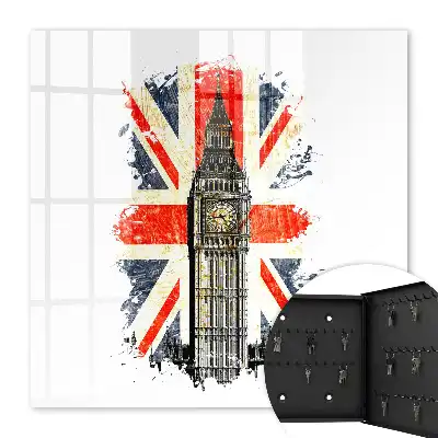 Key box for home British flag symbol