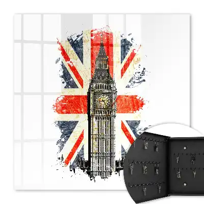Key box for home British flag symbol