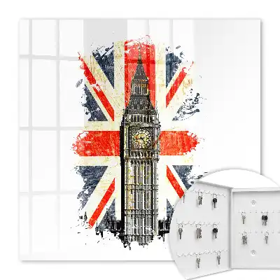 Key box for home British flag symbol