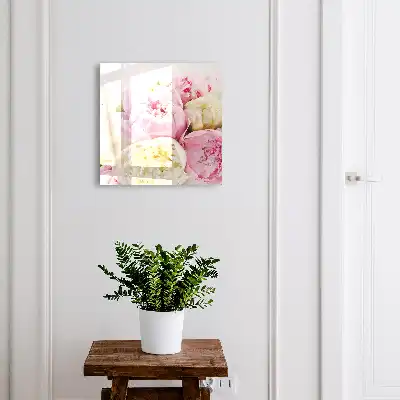 Decorative key box Pastel shades of flowers