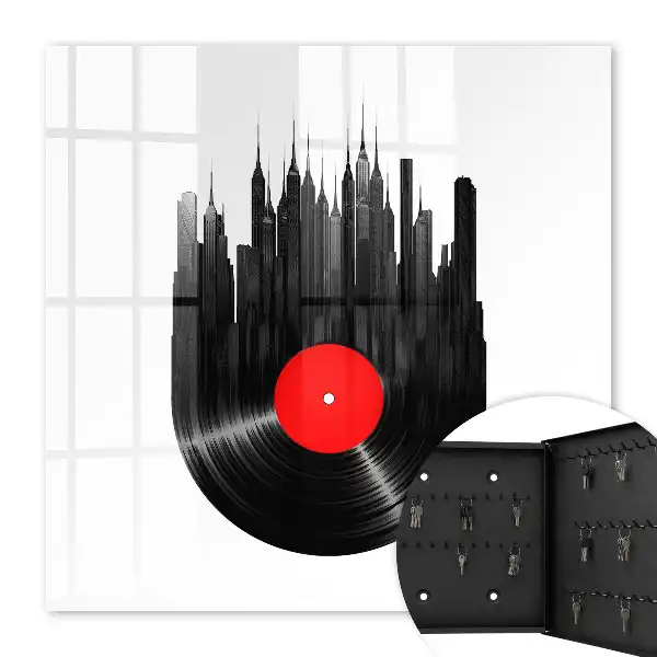Key cabinet Music of the city of vinyl records