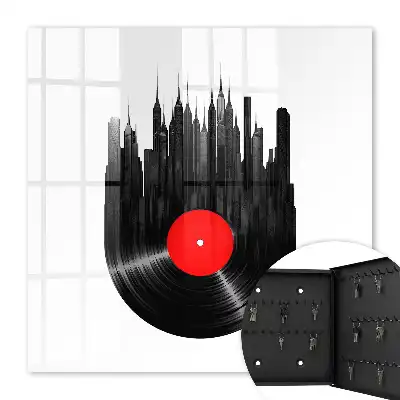 Key cabinet Music of the city of vinyl records