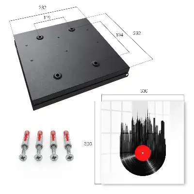Key cabinet Music of the city of vinyl records