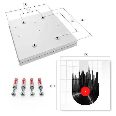 Key cabinet Music of the city of vinyl records