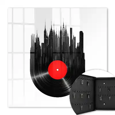 Key cabinet Music of the city of vinyl records