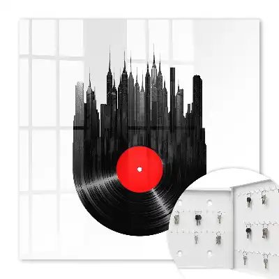 Key cabinet Music of the city of vinyl records