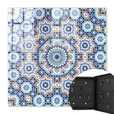 Key box for home Oriental mosaic in geometric patterns