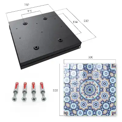 Key box for home Oriental mosaic in geometric patterns