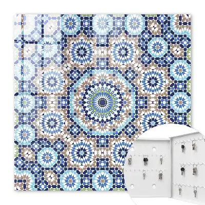 Key box for home Oriental mosaic in geometric patterns