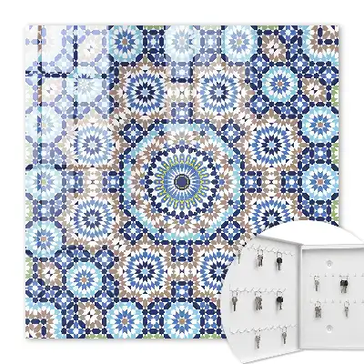 Key box for home Oriental mosaic in geometric patterns