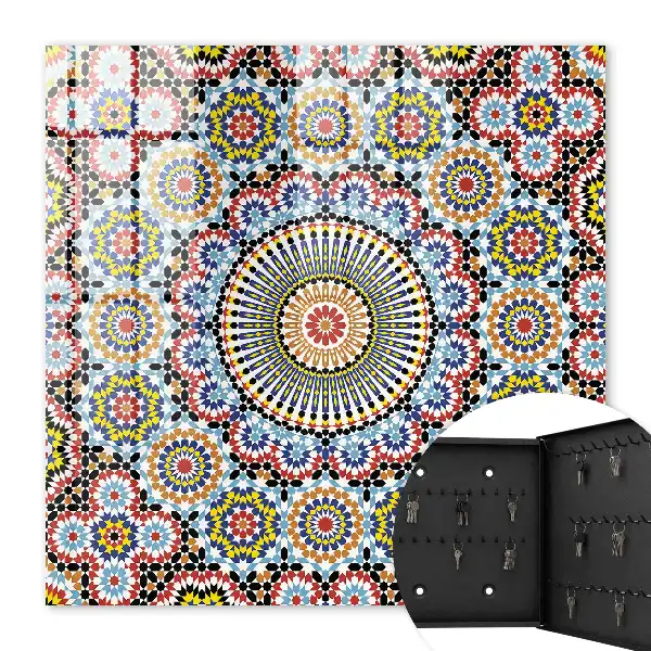 Decorative key box Mosaic pattern dynamic composition