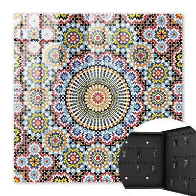 Decorative key box Mosaic pattern dynamic composition