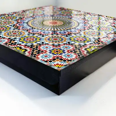 Decorative key box Mosaic pattern dynamic composition