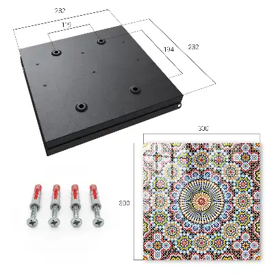 Decorative key box Mosaic pattern dynamic composition