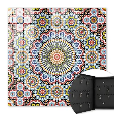 Decorative key box Mosaic pattern dynamic composition