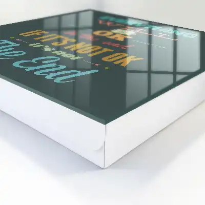 Decorative key box with positive message