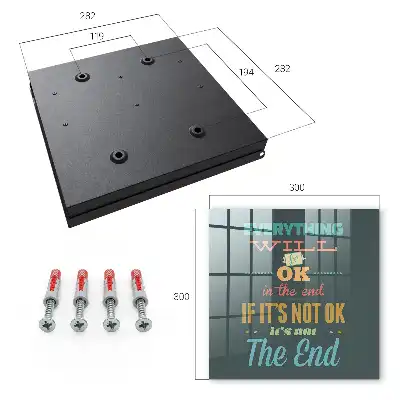 Decorative key box with positive message