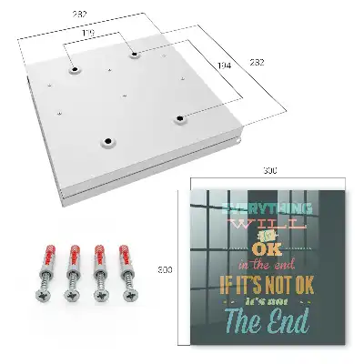 Decorative key box with positive message