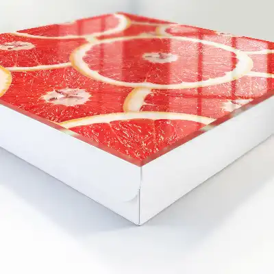 Wall mounted key box Grapefruit slices full of freshness