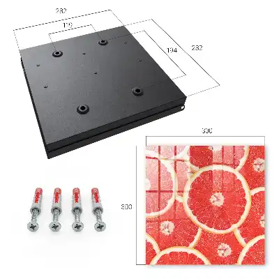 Wall mounted key box Grapefruit slices full of freshness