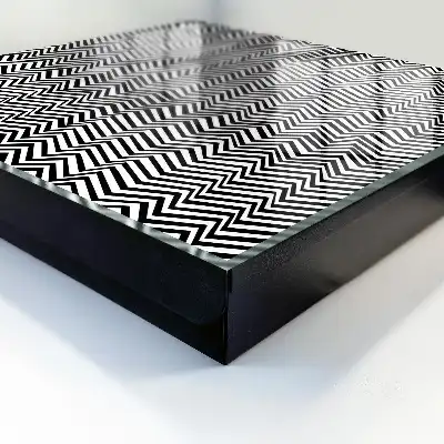 Wall mounted key box Zigzag dynamic contrast lines