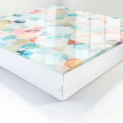 Decorative key box Geometric pastel patterns