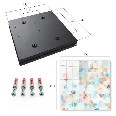Decorative key box Geometric pastel patterns