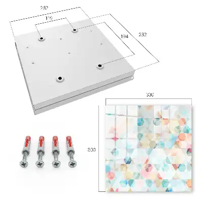 Decorative key box Geometric pastel patterns