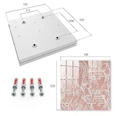 Key cabinet Elegant lace with floral motifs