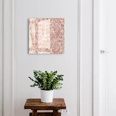 Key cabinet Elegant lace with floral motifs
