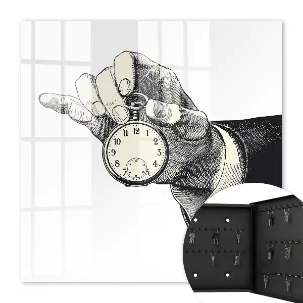 Key box for home Retro pocket clock