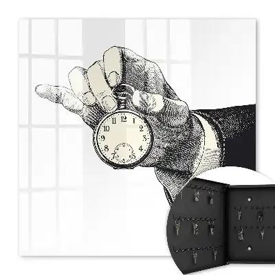 Key box for home Retro pocket clock