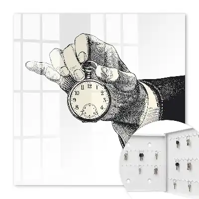 Key box for home Retro pocket clock